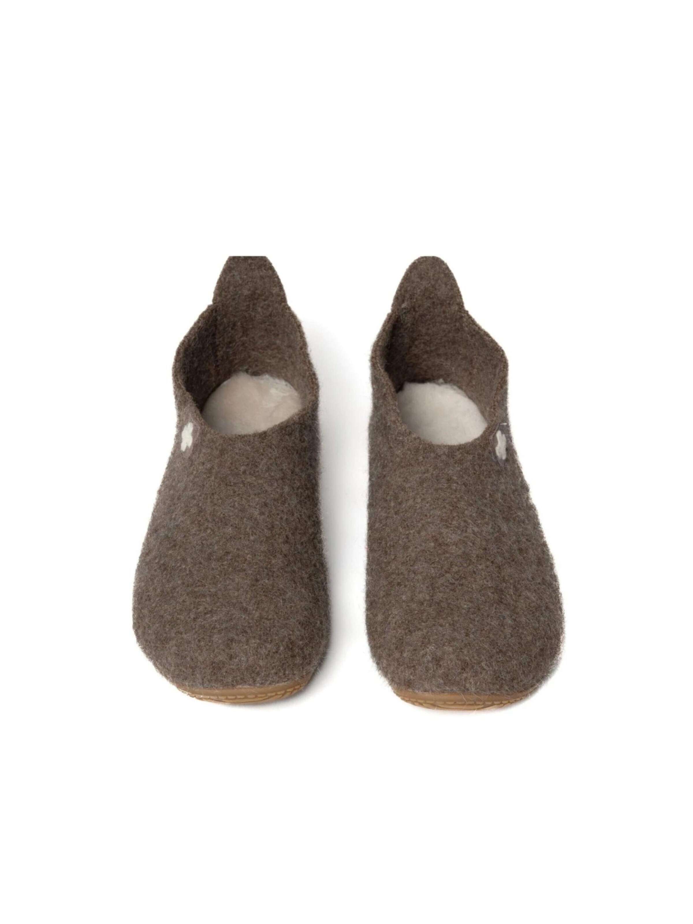 Living Kitzbühel Slipper 'Schurwolle' in Brown
