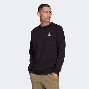 ADIDAS ORIGINALS Regular Fit Sweatshirt 'Adicolor Essentials Trefoil' in Schwarz: predná strana