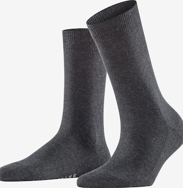 FALKE Socks 'Family' in Grey: front