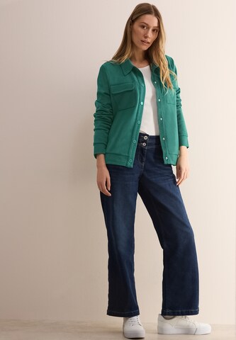 CECIL Zip-Up Hoodie in Green