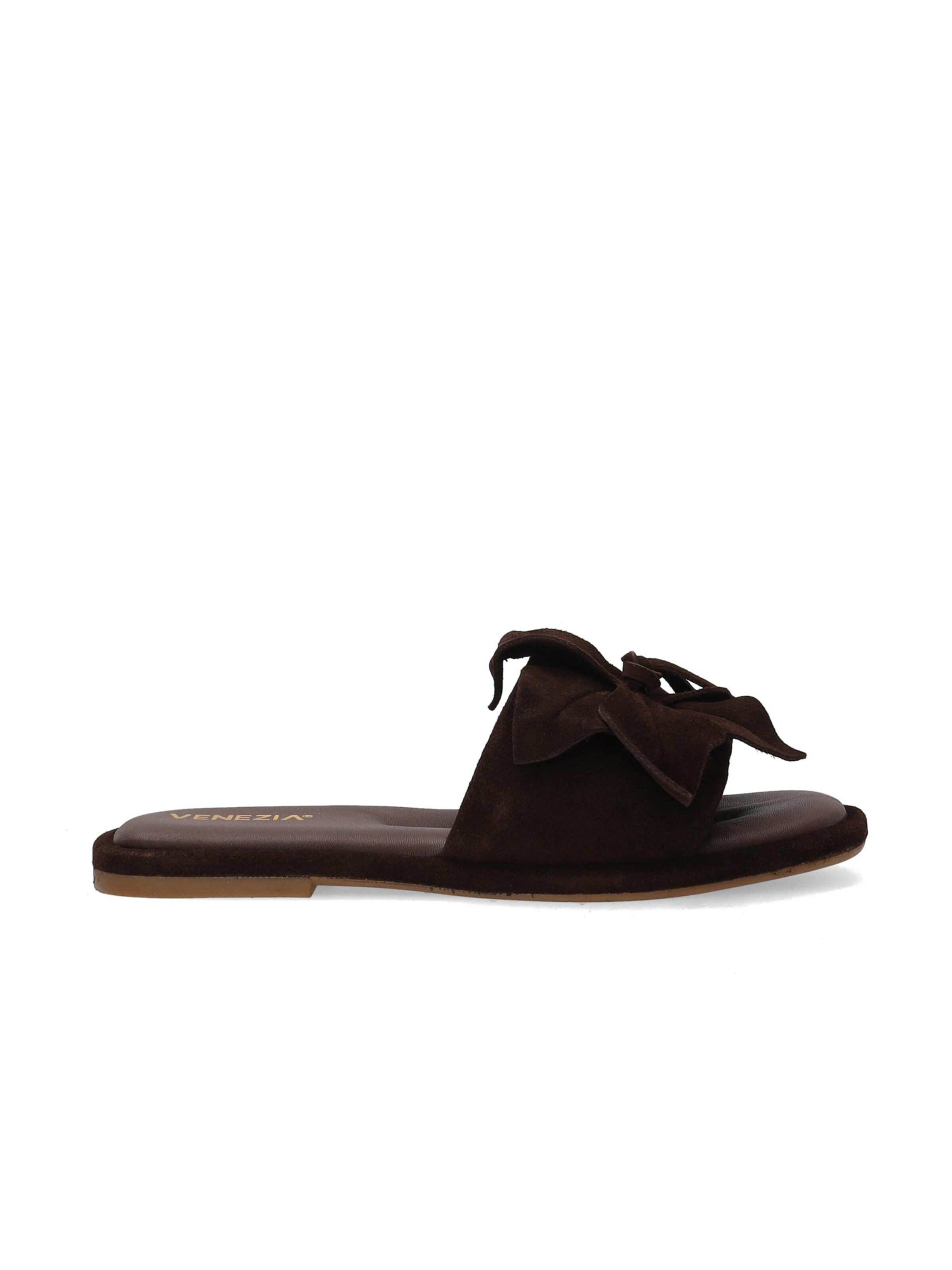 VENEZIA Mules in Brown: front