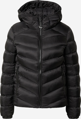 Superdry Winterjas 'Fuji' in Zwart: voorkant