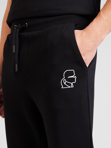 Karl Lagerfeld Дънки Tapered Leg Панталон в черно