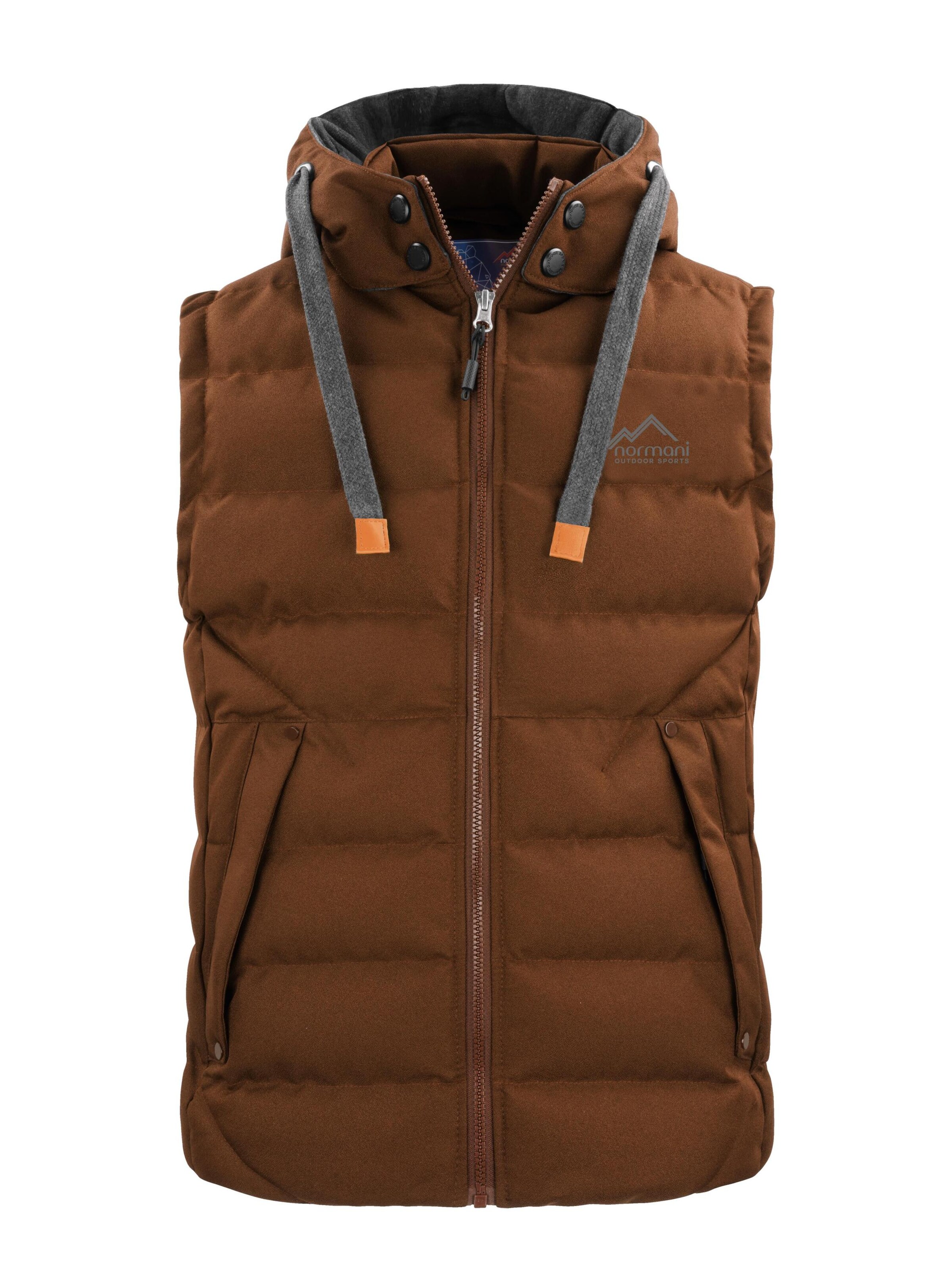 normani Sportbodywarmer 'Yuquot' in Bruin: voorkant