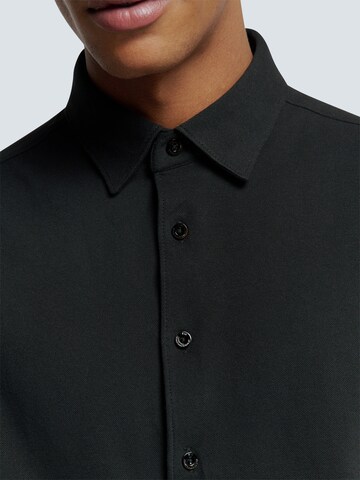 No Excess Regular Fit Hemd in Schwarz