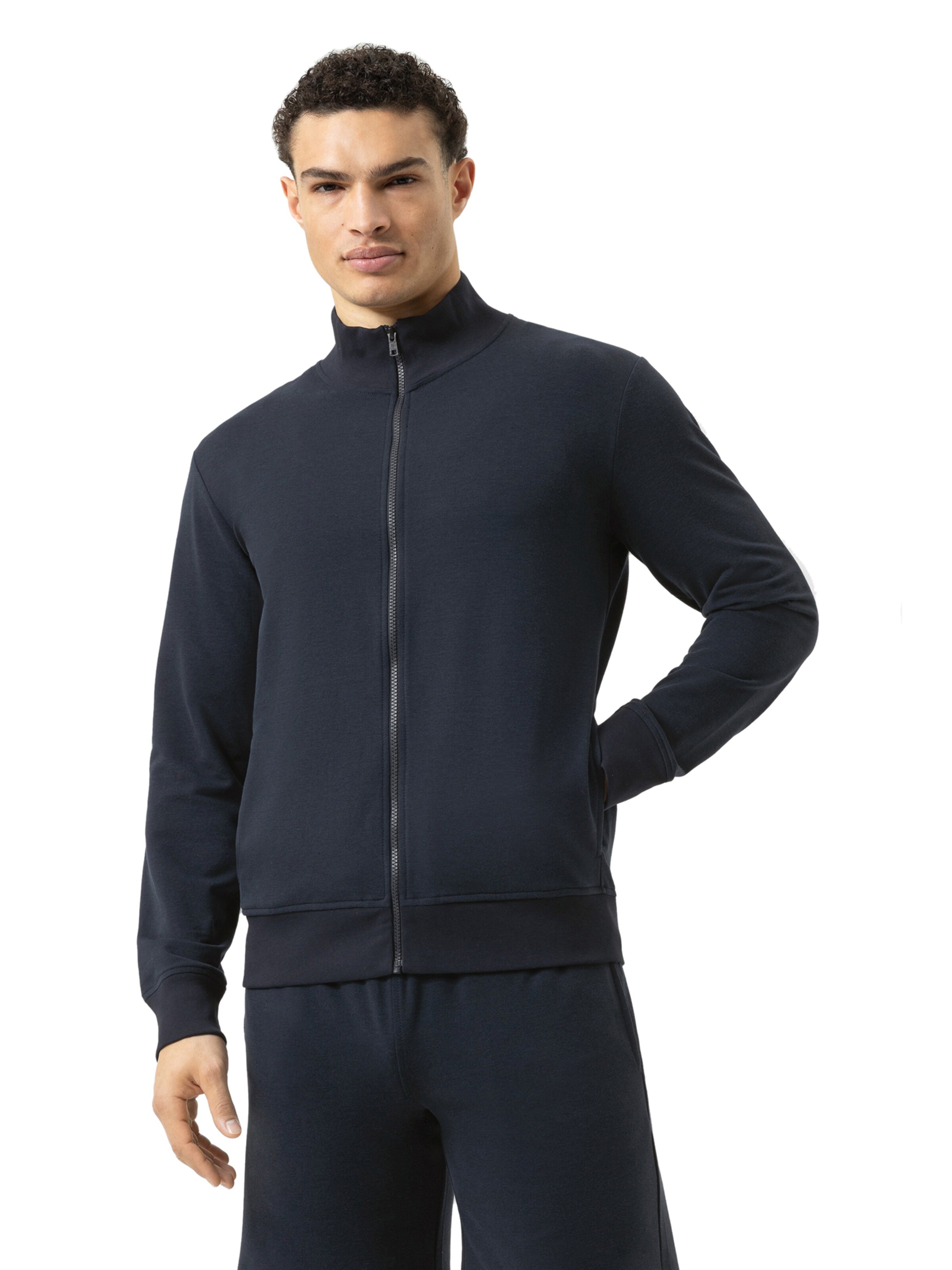 Mey Sweat jacket 'Enjoy Comfort' in Blue: front