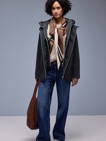 STREET ONE Átmeneti dzseki 'Scuba' - fekete: elől