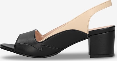 nae Vegan Shoes Sandaalit 'Mara' koossa 36 värissä beige / musta, Tuotenäkymä
