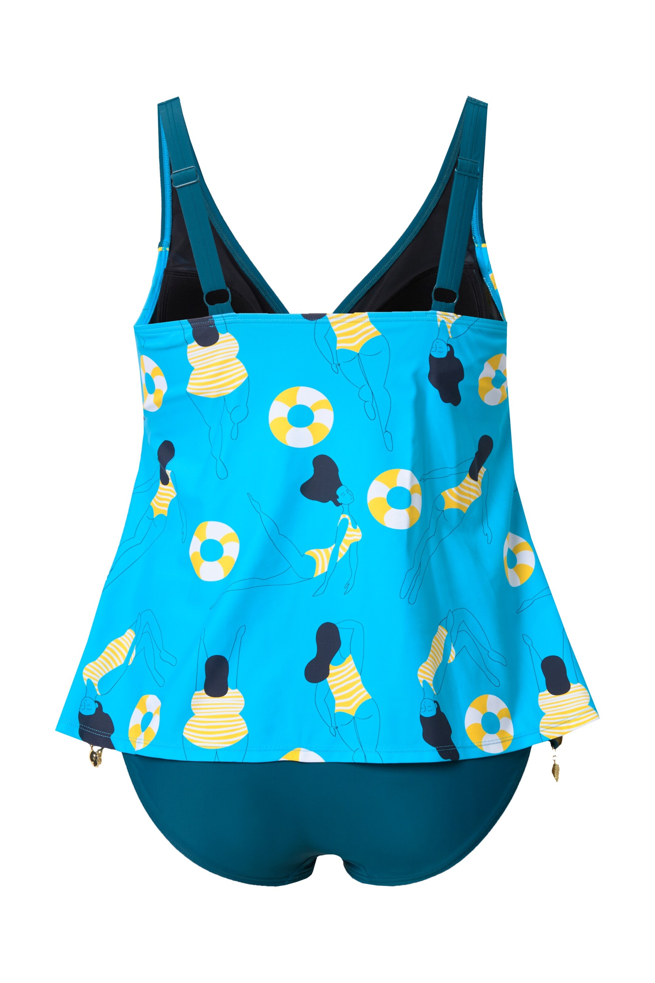 Bustier Haut de tankini Ulla Popken en bleu