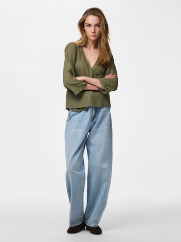 PIECES Blouse 'PCPia' in Groen