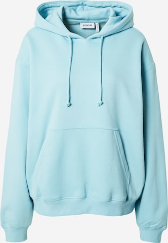 Sweat-shirt WEEKDAY en bleu : devant