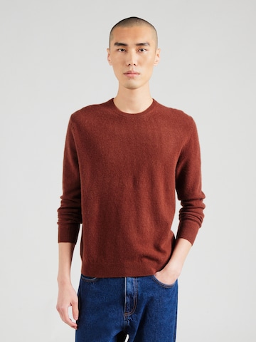 UNITED COLORS OF BENETTON Regular fit Pulover | rjava barva: sprednja stran