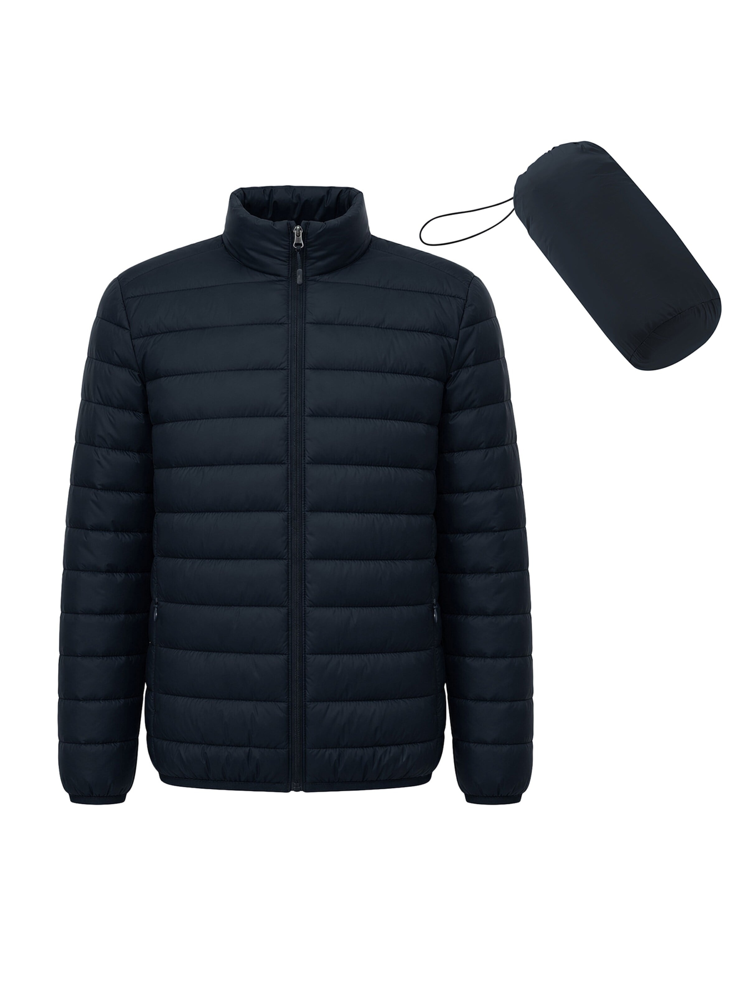 ALLTHEMEN Winter Jacket 'Stichwerk' in Blue
