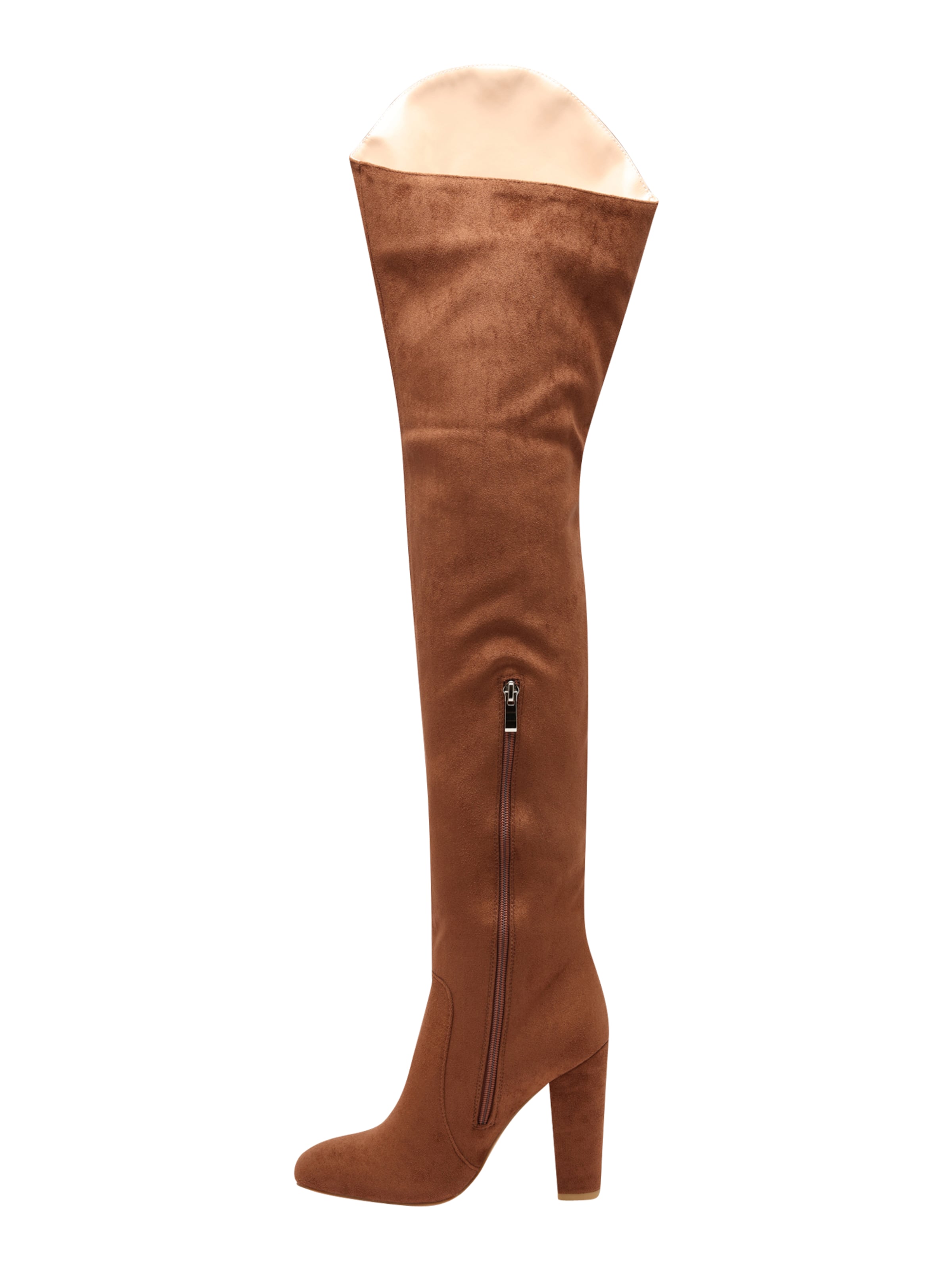 Overknee di Misspap in marrone