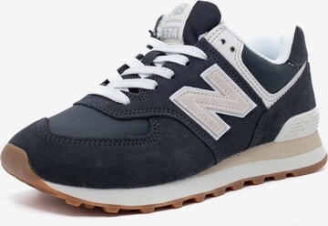 Baskets basses new balance en bleu : devant