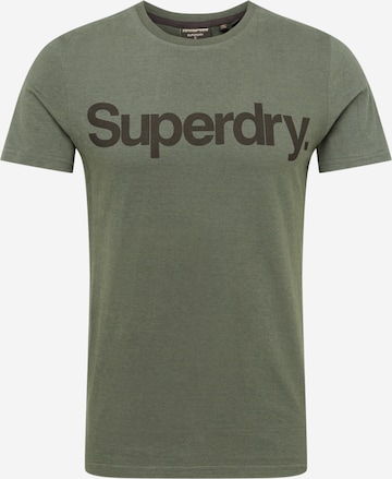 Superdry T-Shirt 'Military' in Grün: predná strana