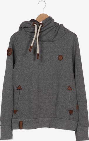 naketano Sweatshirt & Zip-Up Hoodie in XL in Grey: front