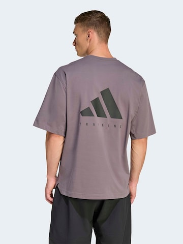 ADIDAS PERFORMANCE - Camiseta funcional 'Power' en marrón: frente
