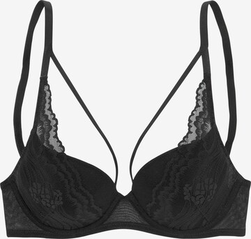 s.Oliver Push-up BH in Schwarz: predná strana