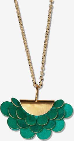 Gretchen Necklace in Green: front