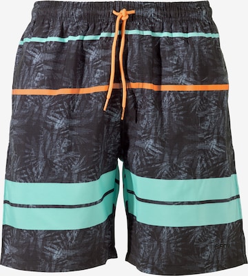 BECO the world of aquasports Board Shorts 'BEactive Night Jungle' in Black: front
