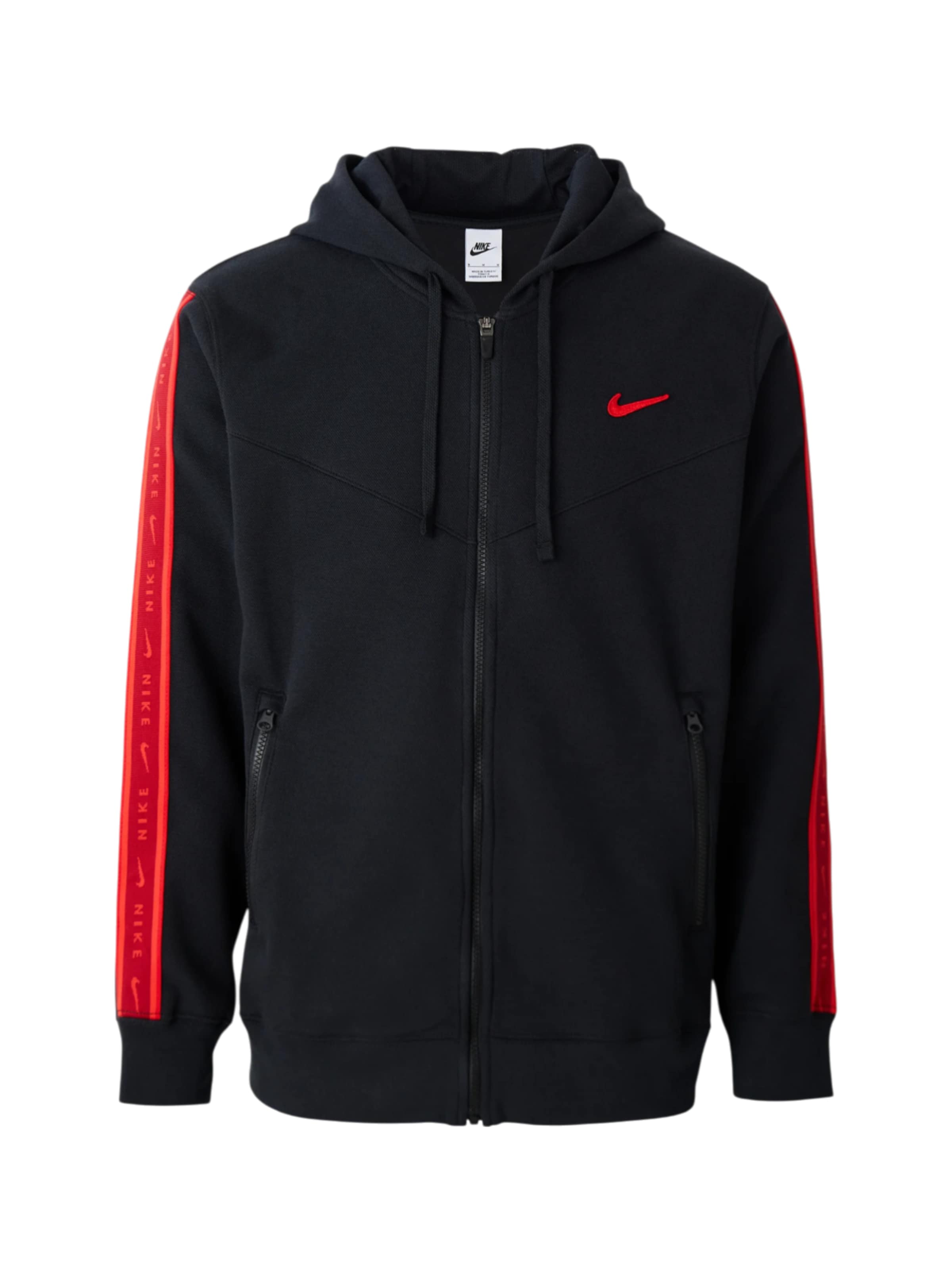 NIKE Sweatvest in Zwart: voorkant