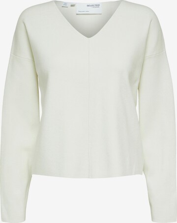 SELECTED FEMME Sweater 'ADELINE' in White: front