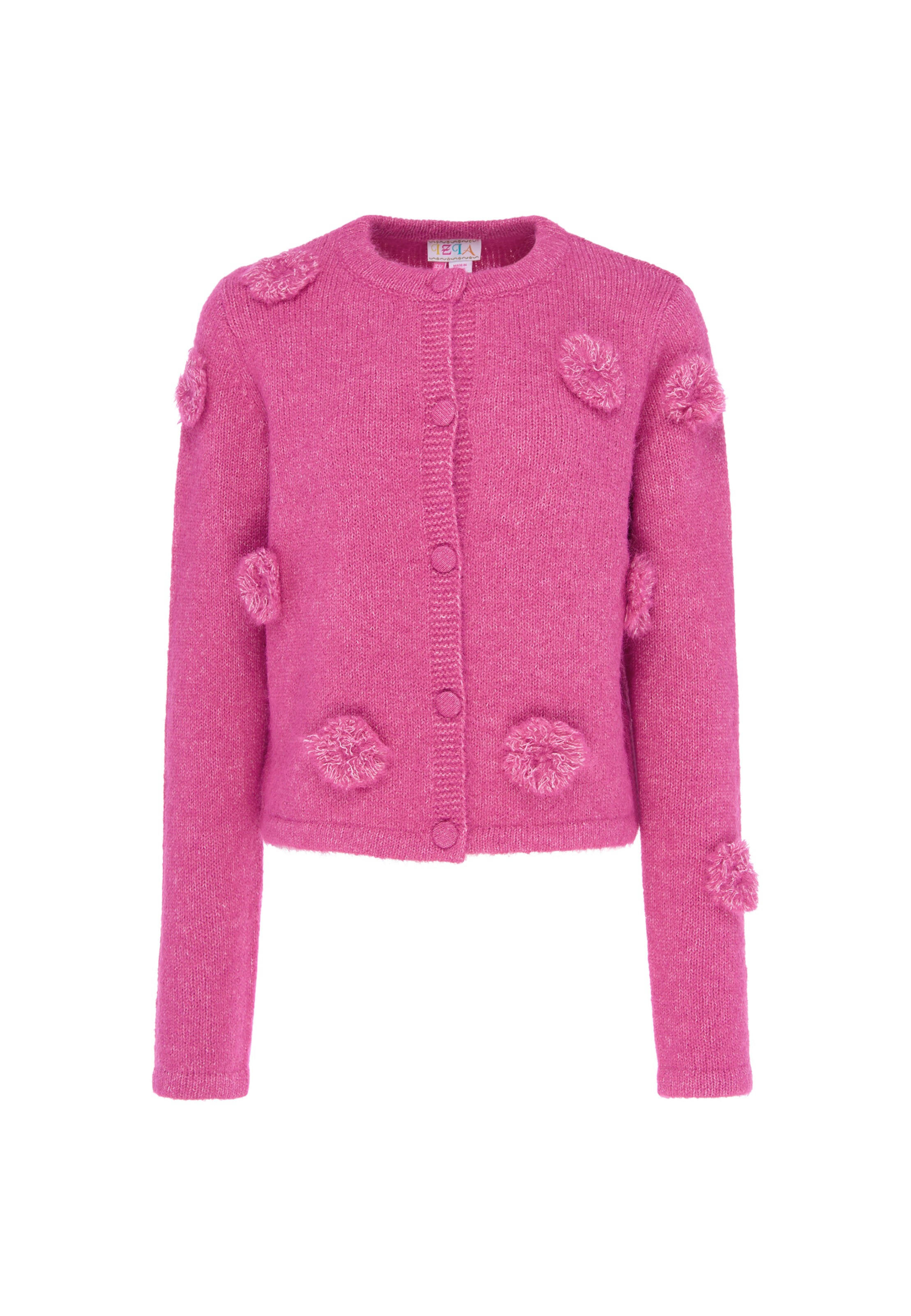 IZIA Knit Cardigan in Pink: front