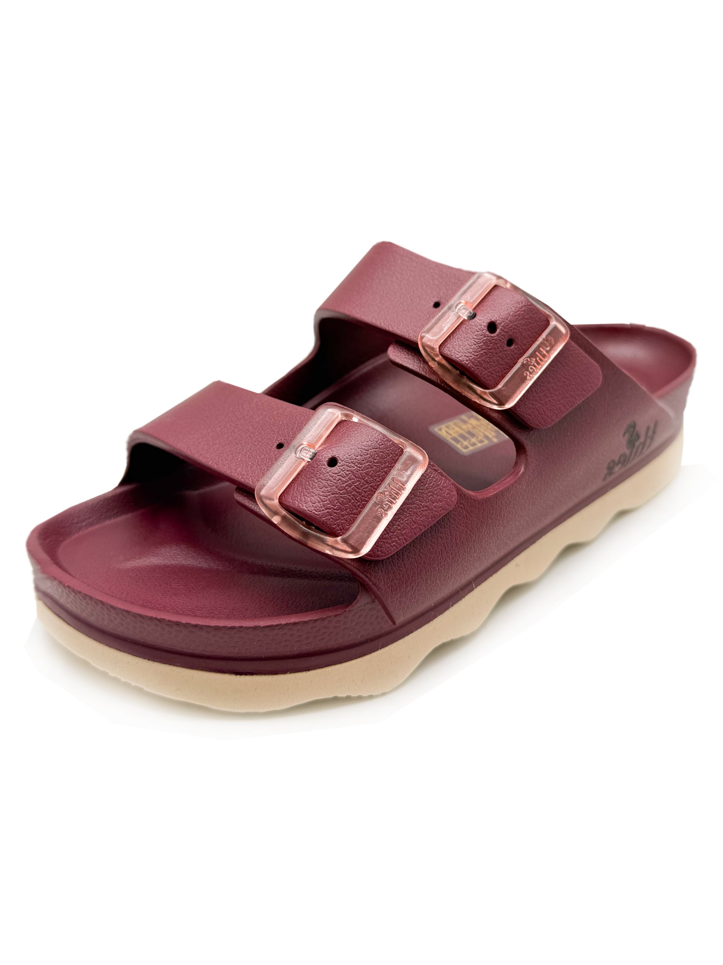 thies Pantolette 'thies 1856 ® Ecofoam Double Sandal'‌‌‌‌‌ in Rot: Vorderseite