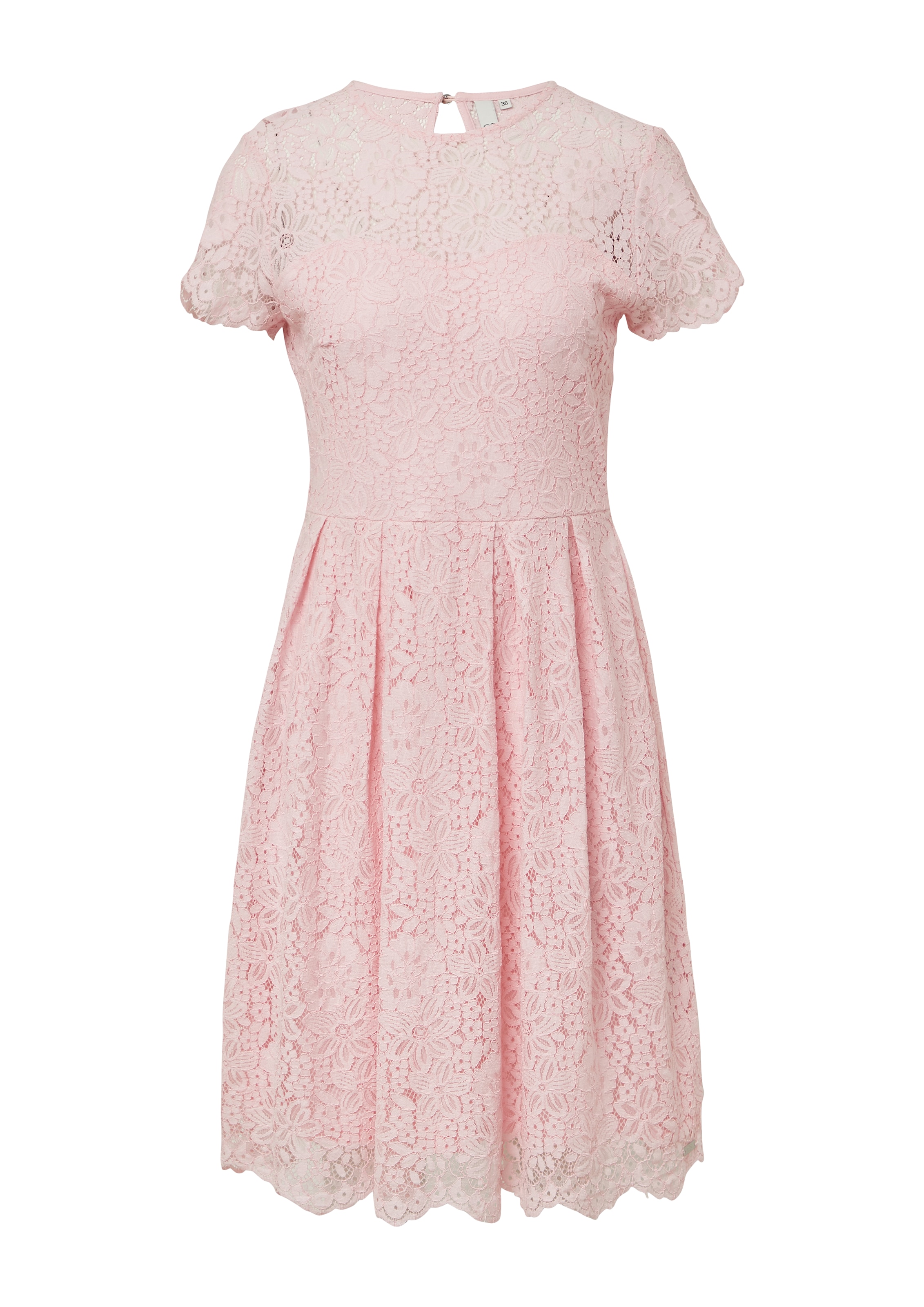 Robe de cocktail QS en rose : devant