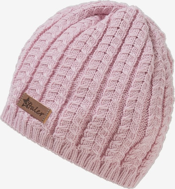 STERNTALER Beanie in Pink: front