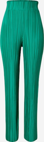 Warehouse - Loosefit Calças 'Plisse Trouser' em verde: frente