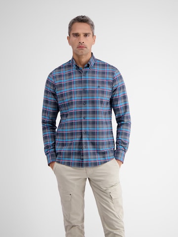 LERROS Regular fit Button Up Shirt in Blue: front