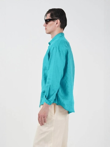 Fit confort Chemise Giesto en bleu