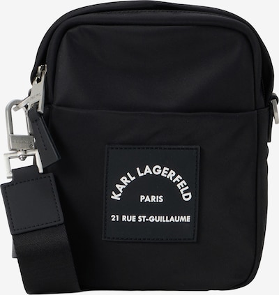 Rankinė su ilgu dirželiu iš Karl Lagerfeld, spalva – juoda / balta, Prekių apžvalga