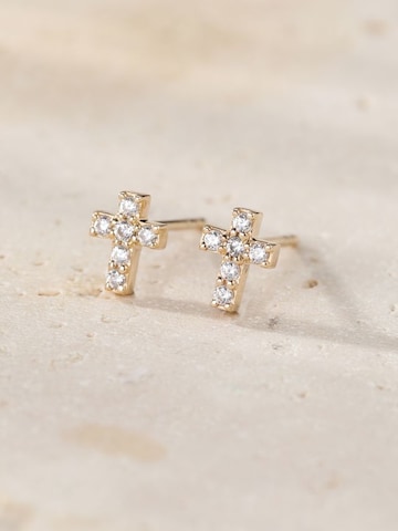 Dear Me Earrings 'Grace Cross' in Gold