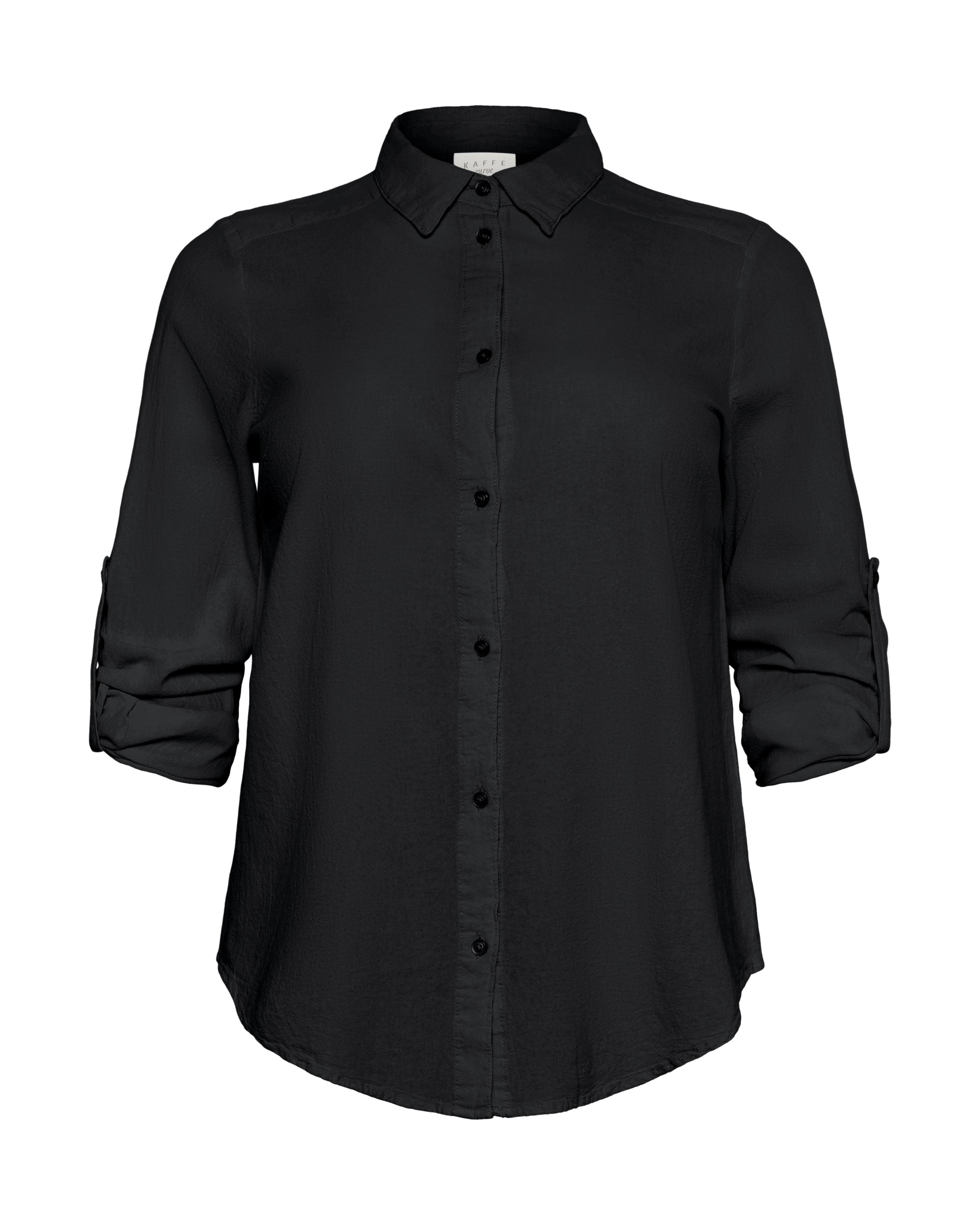 KAFFE CURVE Blouse 'Nana' in de kleur Zwart, Productweergave