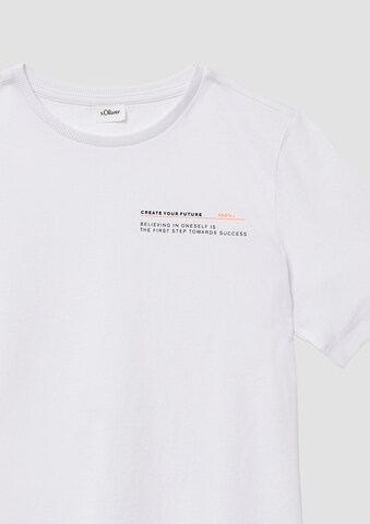 T-Shirt s.Oliver en blanc