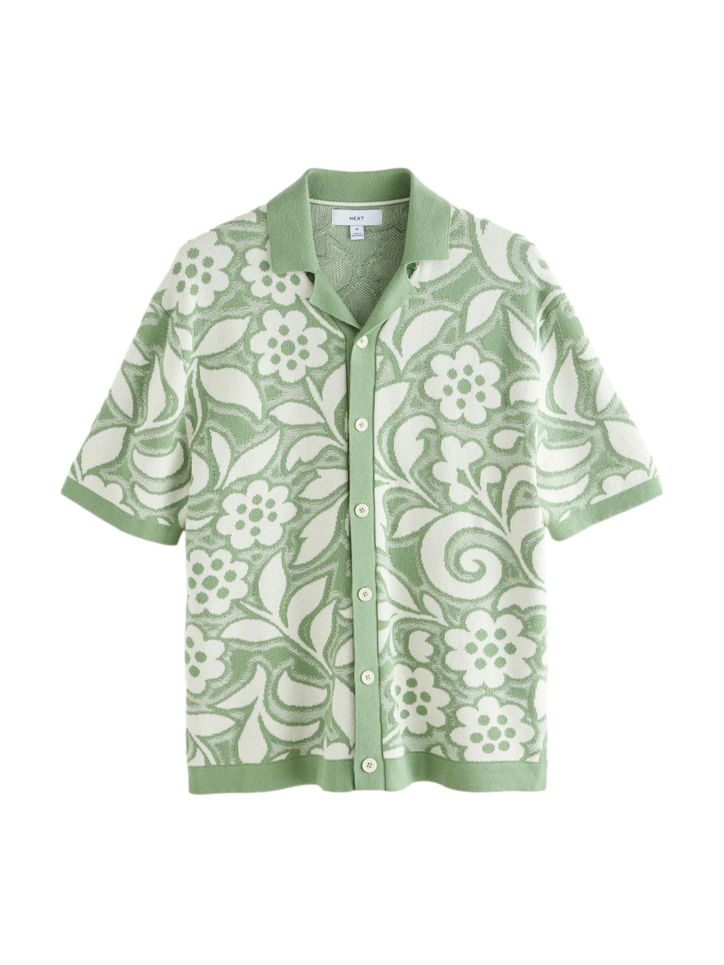 Next Gebreid vest in Groen: voorkant