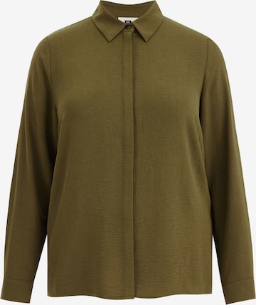 WE Fashion Blouse in Groen: voorkant