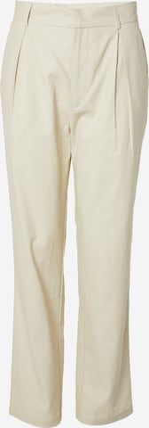 ABOUT YOU x Kevin Trapp Loose fit Pleat-Front Pants 'Kimi' in Beige: front