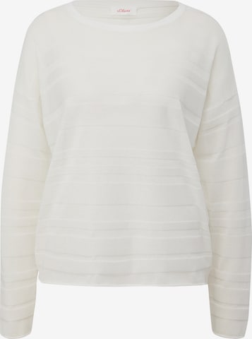 s.Oliver Trui in Beige: voorkant