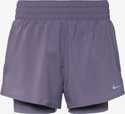 NIKE Funktionsshorts in silbergrau / lila, Produktansicht