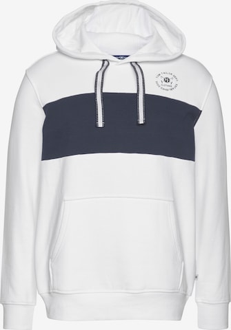 Tom Tailor Polo Team Sweatshirt in White: front