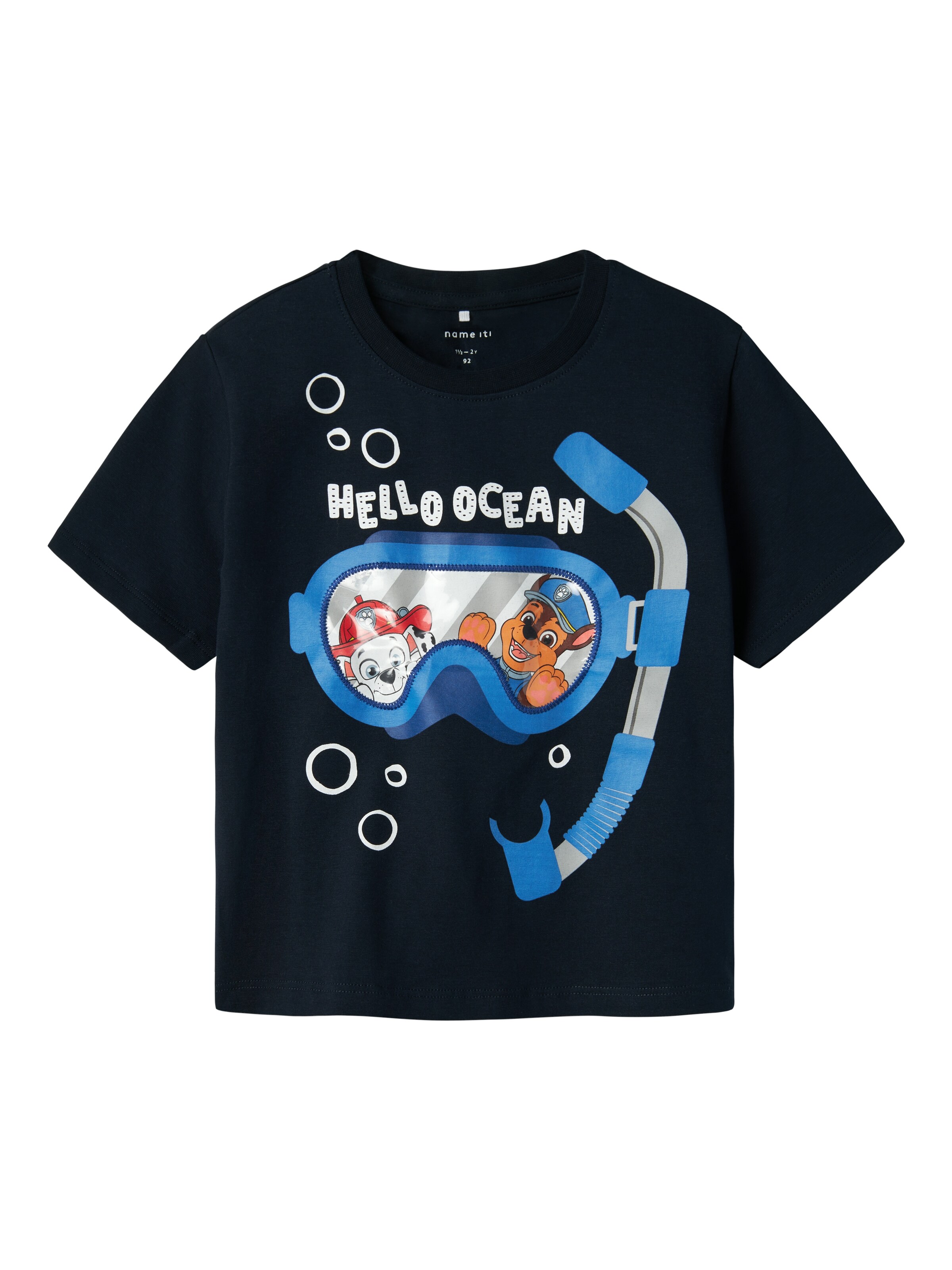 NAME IT Футболка 'Paw Patrol' в Синий: спереди