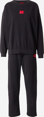 HUGO Pyjama värissä musta: etupuoli
