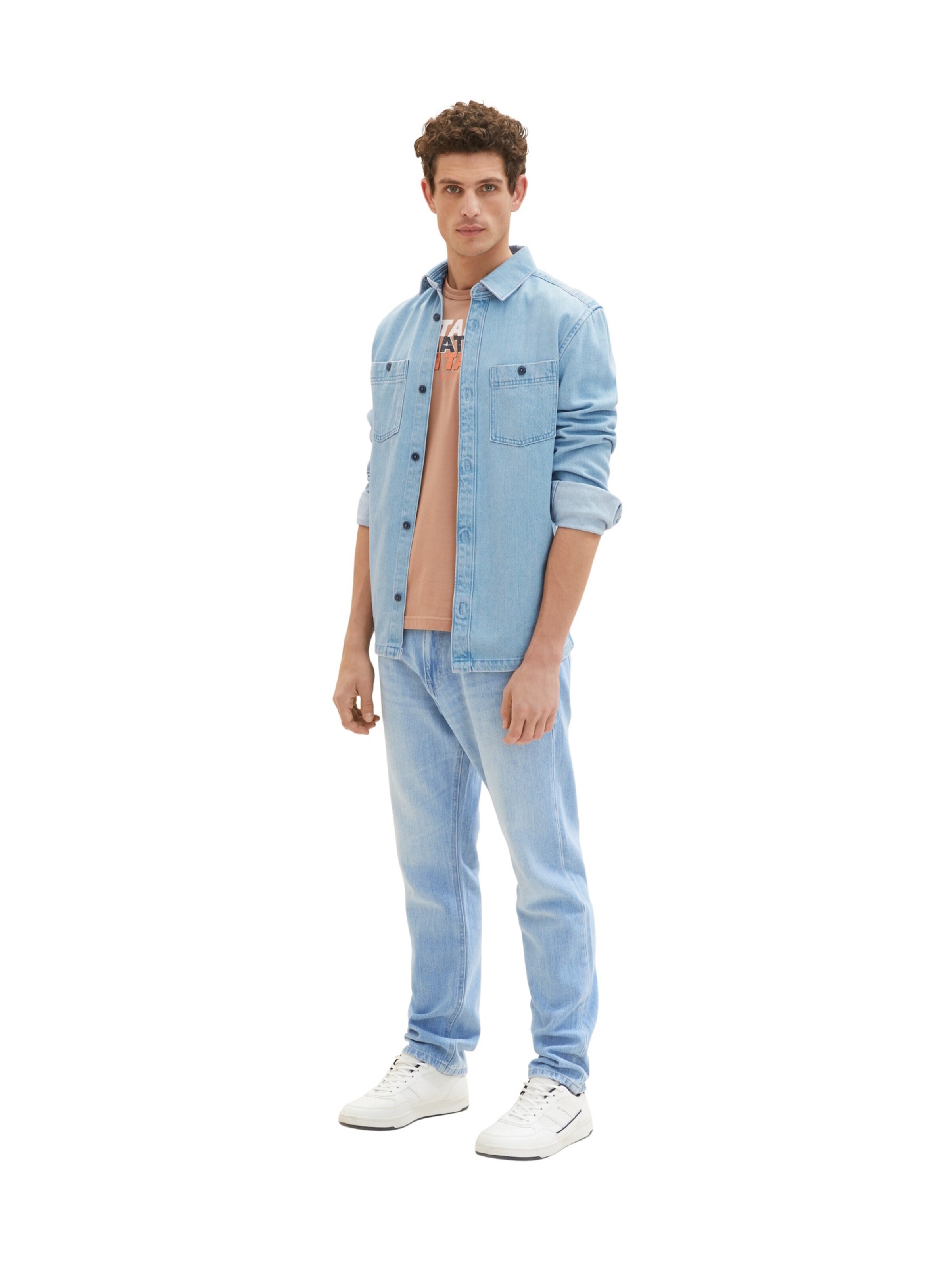 T-Shirt TOM TAILOR en marron : devant