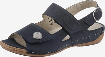 WALDLÄUFER Strap Sandals in Blue: front