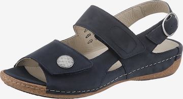 WALDLÄUFER Strap Sandals in Blue: front