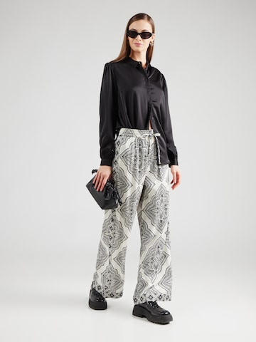 ONLY Wide leg Broek 'ONLHAIRON' in Wit